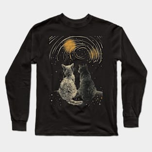 kittens and stars Long Sleeve T-Shirt